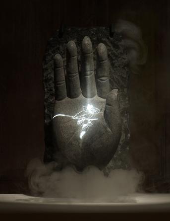 The New Adventures of Havoc in Heaven II, 2008
Carved stone, video projection
16 x 8 x 9 1/2 inches
SGI3386