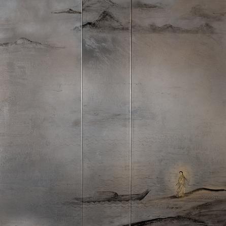 Departing Sail to Distant Shore, 2017
Chinese ink and paint on acrylic glass
48 x 48 inches
SGI3381