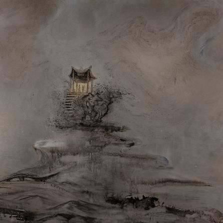 Evening Bell at Misty Pavilion, 2017
Chinese ink and paint on acrylic glass
48 x 48 inches
SGI3382