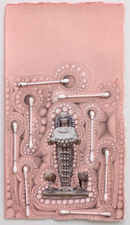 Hygiene, 2013
Acrylic, graphite, gouache, collage & Q-tips on paper
13 x 7 1/4 inches
SGI2939