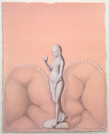 Positif-Negatif, 2014
Acrylic, graphite, gouache & collage on paper
16 1/2 x 13 inches
SGI2952