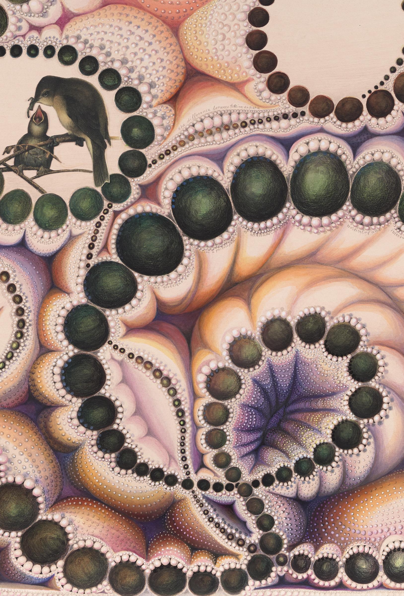 The Groteske of Raising, 2015
Acrylic, ink, gouache & colored pencil on paper
39 3/4 x 26 inches
SGI3136