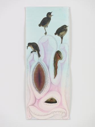 Visual Starving, 2015
Acrylic, colored pencil, collage & gouache on paper
18 x 7 inches
SGI3158