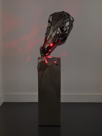 Broken Heart, 2014
Black mirror finished stainless steel, steel, LEDs
62 1/2 x 20 x 20 inches
SGI2771
