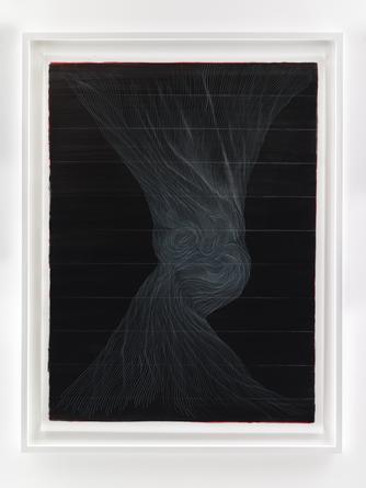 LINN MEYERS Untitled, 2014, ink on mylar, 56 1/2 x 42 inches, SGI2868.