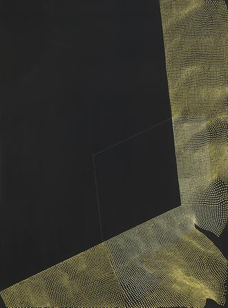 LINN MEYERS Untitled, 2016, ink on panel, 16 x 12 inches, SGI3333.