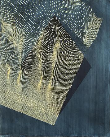 LINN MEYERS, Untitled, 2016, ink on panel, 14 x 11 inches, SGI3344.