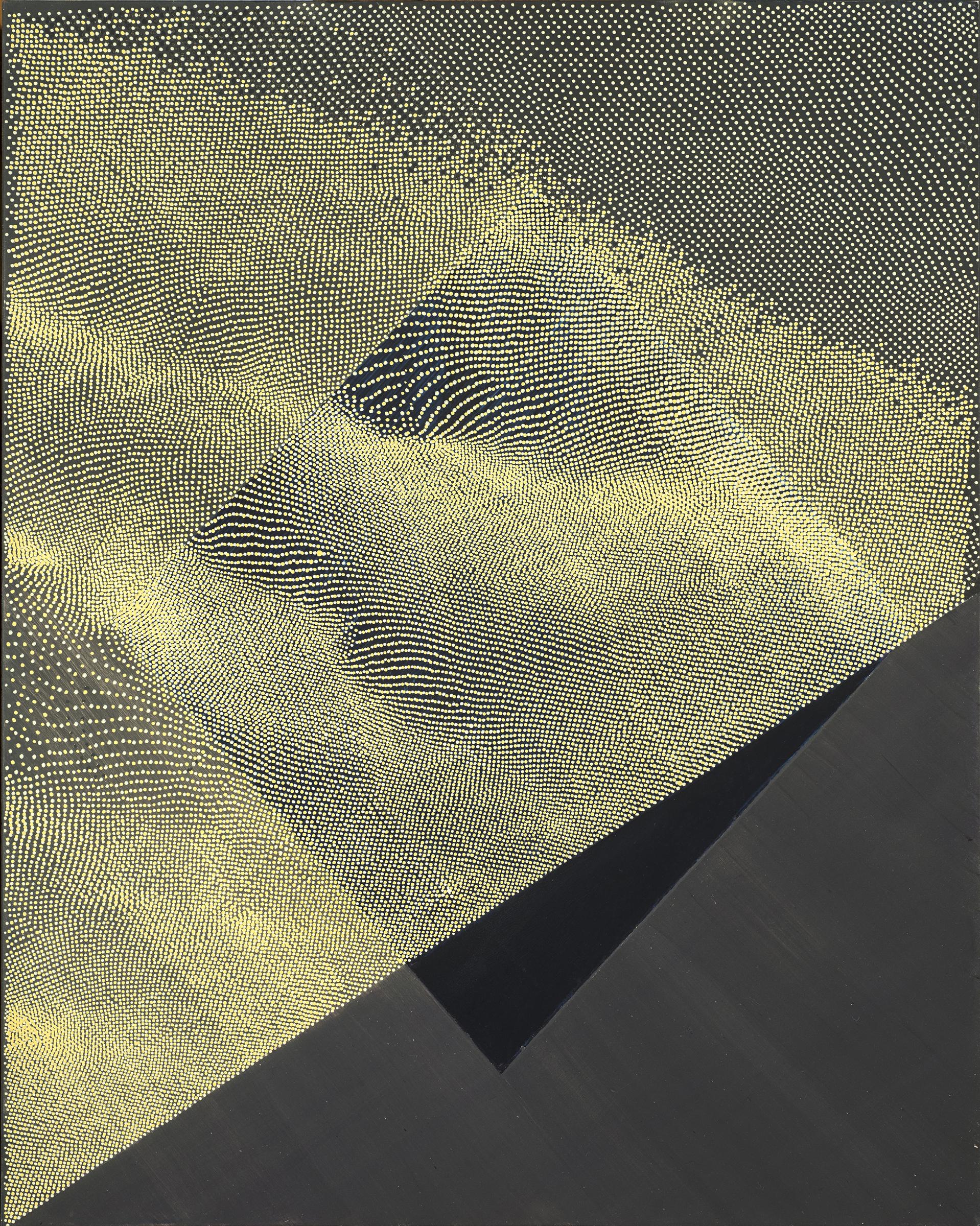 LINN MEYERS Untitled, 2016, ink on panel, 14 x 11 inches, SGI3346.