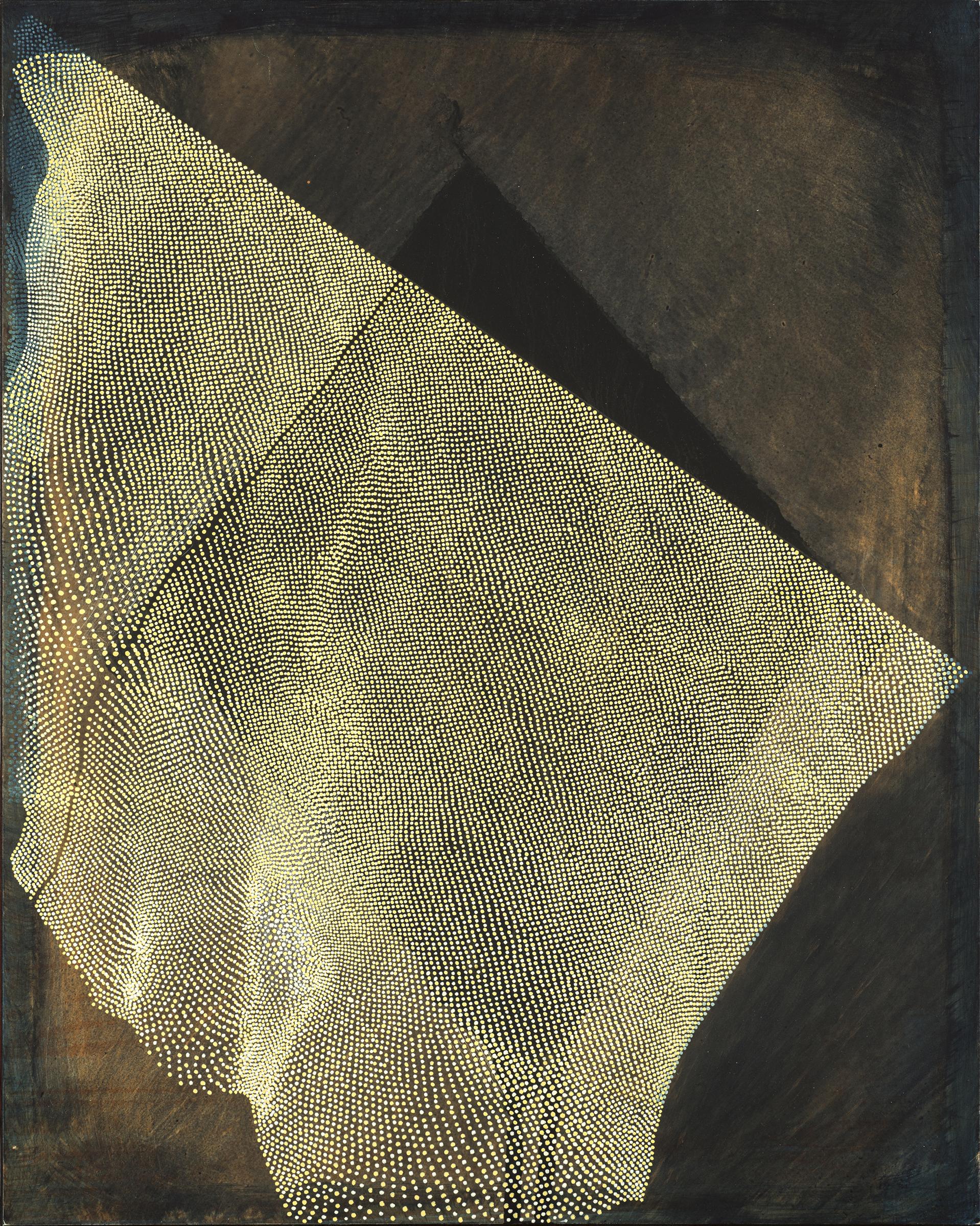 LINN MEYERS Untitled, 2016, ink on panel, 14 x 11 inches, SGI3348.