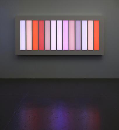 LEO VILLAREAL
Coded Spectrum, 2011
LEDs, aluminum, Plexiglas, custom software, electrical hardware
103 1/4 x 46 x 6 inches
#2 from a series of 3