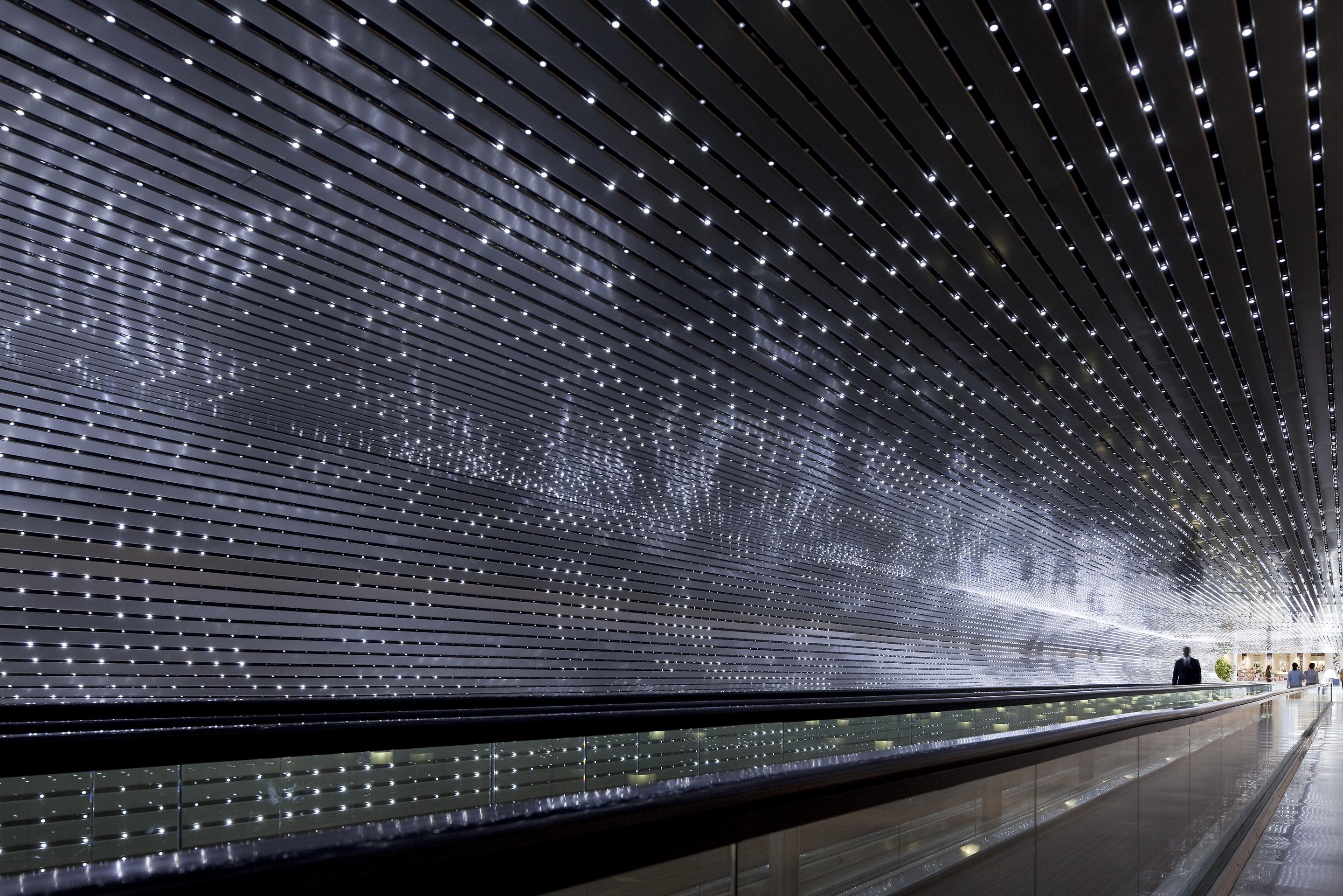 Multiverse, 2008 
Site specific installation: National Gallery of Art, Washington, D.C.
White LEDs, custom software, electrical hardware