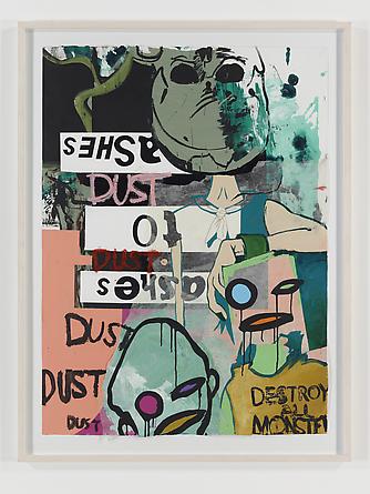 Ashes to Ashes, 2010
Acrylic and collage on paper
47 x 35 inches
GLG1500