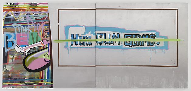 MICHAEL BEVILACQUA
Adrenochrome (HCG), 2011
Acrylic & spray paint on linen
65 x 140 inches