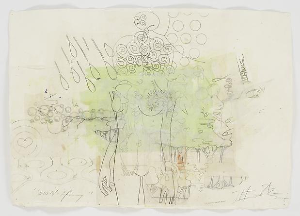 Pablo Honey, 2005
Acrylic, graphite and collage on handmade Khada paper
39 x 52 inches
GLG2429