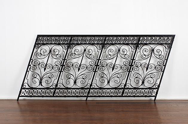 Turenne Railing, 2012
Painted wrought iron
98 x 38 x 1 1/2 inches
GLG2503