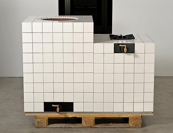 Islamabad, 2010
Tandoor oven, tile, steel, gas fittings, insulation & pallet
64 x 34 x 41 inches
GLG2505