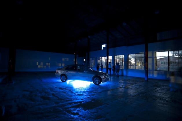 The Copenhagen Interpretation, 2010
Installation: C-Class Mercedes, neon, Albert Ayler CD
Variable dimensions
SGI2809