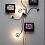 MATTHEW McCASLIN
Courtyard Cornucopia, 2008
3 DVDs, 3 TVs/DVD players, mirrored light bulbs, porcelain fixtures, flexible conduit, electrical hardware & wiring
72 x 60 x 4 inches, approximately