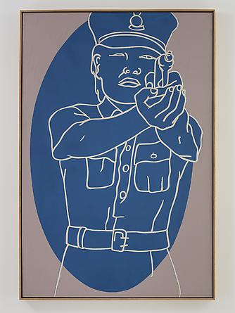 Lady Cop, 1982
Acrylic on canvas
72 x 48 inches
GLG2416