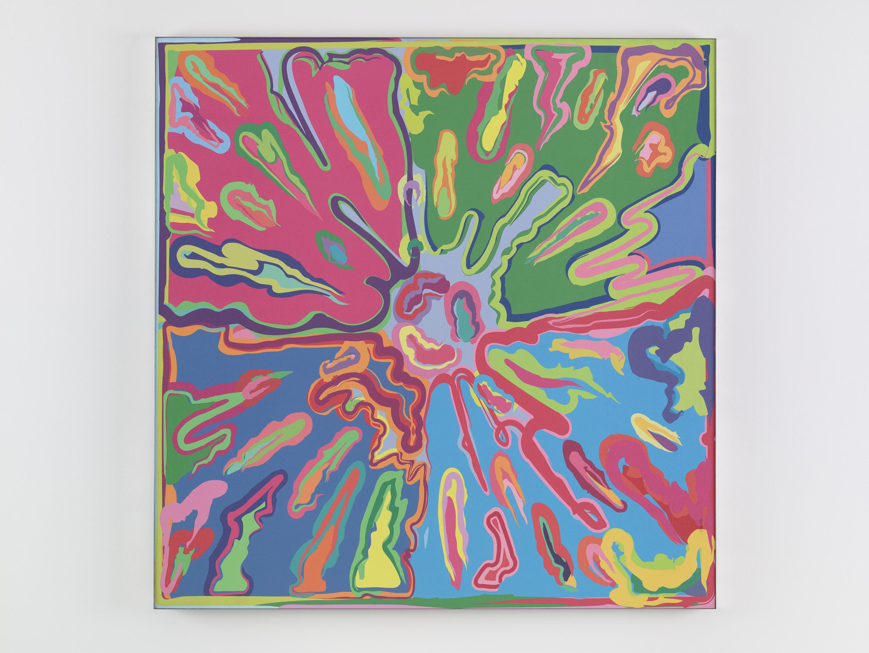PETER HALLEY
Explosion #9 (Prototype), 2015
Screenprint monotype on canvas, mounted to aluminum Dibond, in metal frame
42 x 42 inches
#9 from a series of 12 unique variants
SGI3208