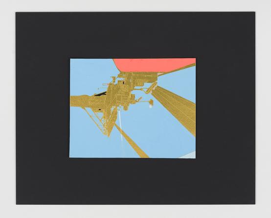 Beam of Light 2 OB, 2015
Acrylic & gouache on foil, mounted on cardboard
16 x 20 inches
SGI2958