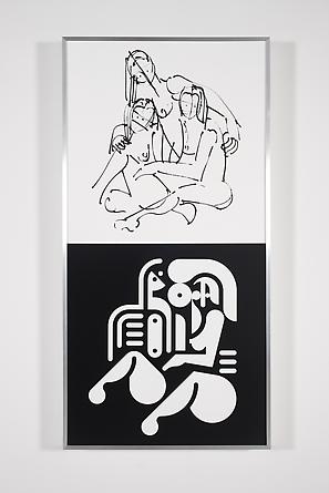 Women Sketch & Solution (Anna Sweet + Trish + Roma 2, Vertical), 2012
Acrylic on wood in artist's frame
48 x 24 inches
GLG2141