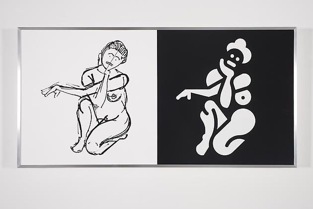 Women Sketch & Solution (Brittany 2, Horizontal), 2012
Acrylic on wood in artist's frame
24 x 48 inches
GLG2145