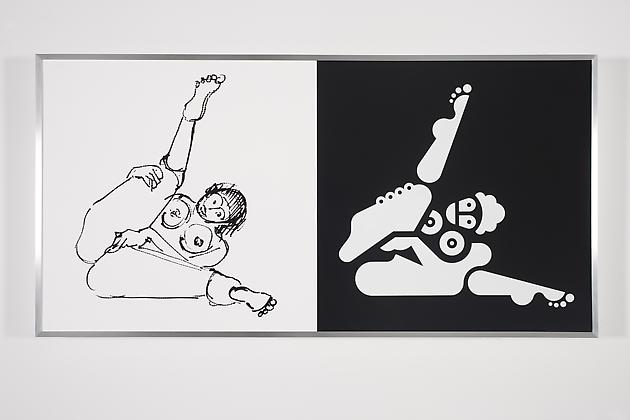 Women Sketch & Solution (Jibbs 4, Horizontal), 2012
Acrylic on wood in artist's frame
24 x 48 inches
GLG2147
