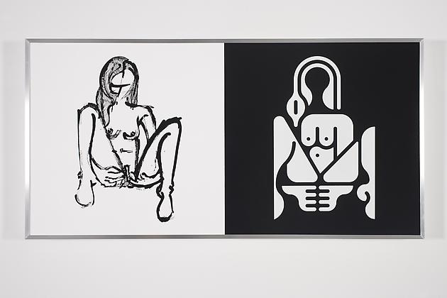 Women Sketch & Solution (Sienna 4, Horizontal), 2012
Acrylic on wood in artist's frame
24 x 48 inches
GLG2148