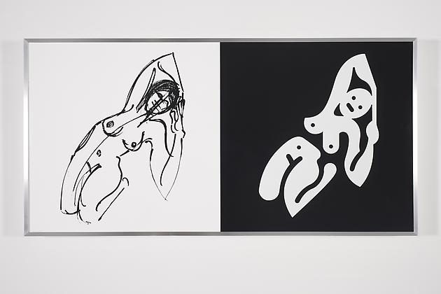 Women Sketch & Solution (Christy 1, Horizontal), 2012
Acrylic on wood in artist's frame
24 x 48 inches
GLG2149