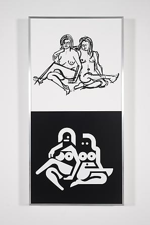 Women Sketch & Solution (Katlyn + Claire 2, Vertical), 2012
Acrylic on wood in artist's frame
48 x 24 inches
GLG2162