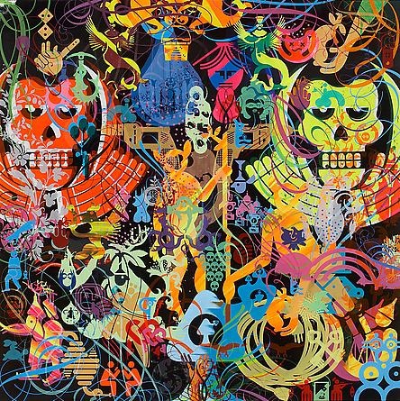 RYAN McGINNESS
The Secret Pattern in Your Being, 2011
Oil & acrylic on wood panel
48 x 48 inches
Courtesy Ryan McGinness Studio