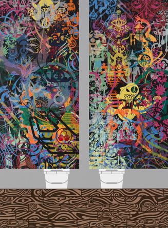 RYAN McGINNESS
Halos and Horns, 2016
Acrylic on wood panel
69 1/2 x 51 1/8 inches
SGI3204