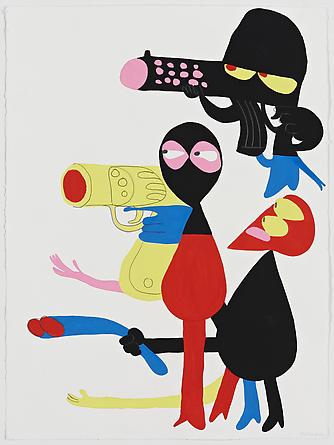 The Hold Up, 2009
Gouache & graphite on paper
30 x 22 1/4 inches
SGI1287