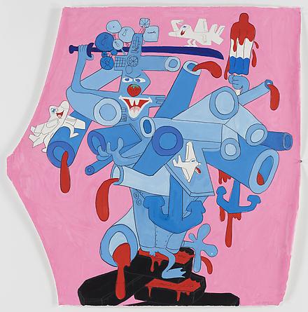 Red White and Blue and Pink, 2008
Gouache & graphite on paper
45 x 44 1/2 inches
SGI1474