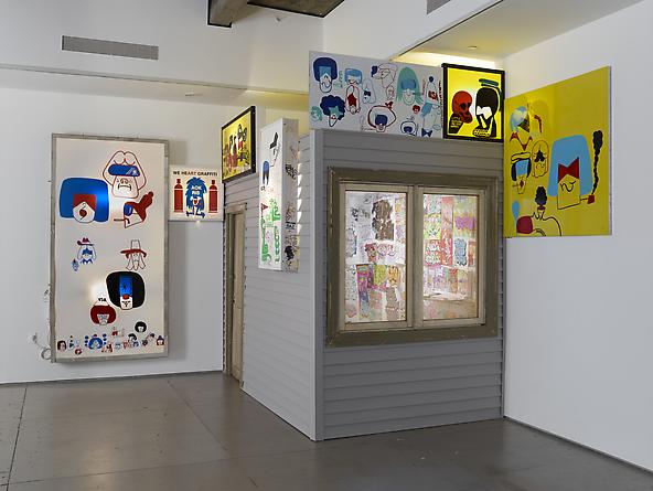 Vandal's Bedroom, 2012
Installation: bedroom, drawings, sketchbooks