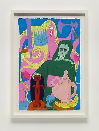 Tea Party in the Abyss, 2013
Gouache & graphite on paper
22 1/2 x 14 1/2 inches
Framed: 26 1/4 x 19 inches
SGI2668