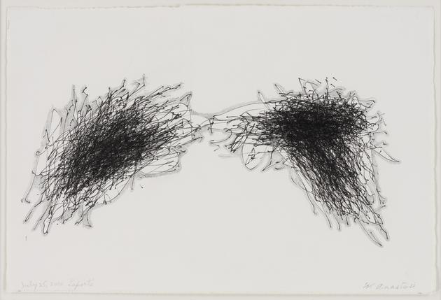 WILLIAM ANASTASI
Untitled (July 25, 2010 Laporte), 2010
Ink & graphite on paper
7 1/2 x 11 1/4 inches
Framed: 14 3/4 x 18 1/2 inches
SGI1568