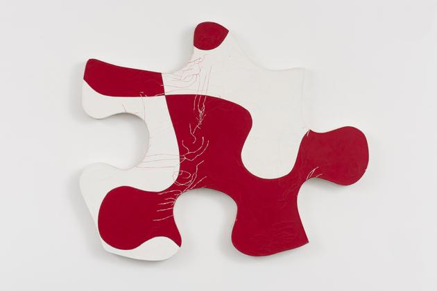 Puzzle, 1984
Acrylic on canvas on wood
32 x 39 x 1 3/4 inches
SGI3063