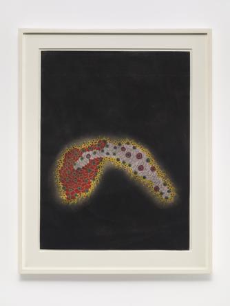 YAYOI KUSAMA
Untitled, 1955
Pastel, gouache & acrylic on colored paper
24 x 18 inches