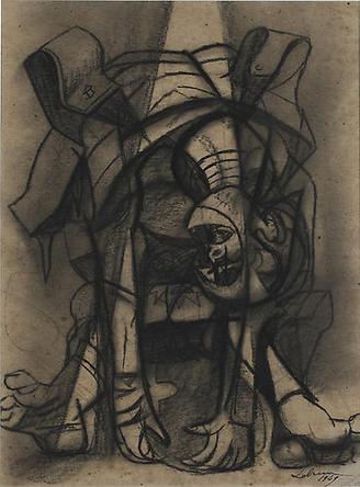 RICO LEBRUN
Sleeping Soldier
1949
India ink & charcoal on paper
24 ¾ x 18 ½ in