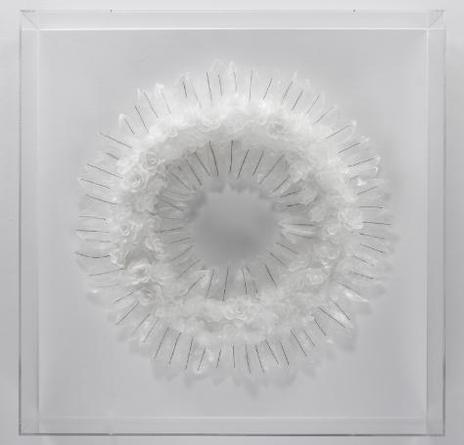 STEED TAYLOR
Votive
2008
Wax, wire, polystyrene, wood, plexiglass
30 x 30 x 5 inches
Series of 8 unique works