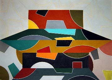 Drawing for 2 Rooms #1
2003
Pastel on paper
41  x 57  inches
