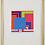 Untitled, 2006
Acrylic & Day-Glo acrylic on digitally printed paper
21 x 16 inches