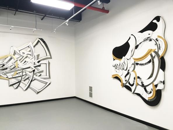 Installation view: John F. Simon, Jr: Large Scale Works