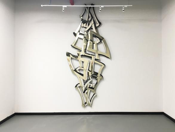 Momentus, 2014
HDU, Trupan, Flashe paint & laminate
138 x 58 x 3 1/2 inches
SGI2855