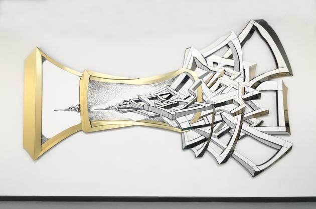 Moment of Expansion, 2014
HDU, Trupan, acrylic paint & plastic laminate
108 x 192 x 3 inches
SGI2640