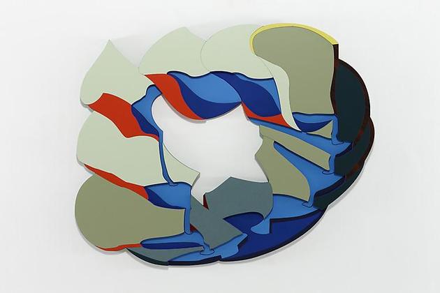 Lakes
2010
Trupan Ultralight, Plastic laminate (Abet & Formica), Flashe paint
58 x 47 x 3/4 inches