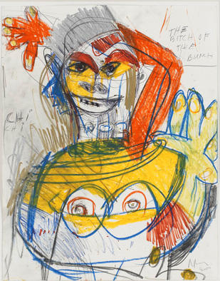 RICHARD PRINCE
Britney Spears 
(The Bitch of the Bunch)
2000		
Conte crayon, felt pen, ballpoint pen & pencil on paper
14 x 11 in