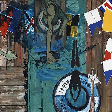 The Sicilian at Piraeus
2008
Acrylic and mixed media on linen
80 x 80 in